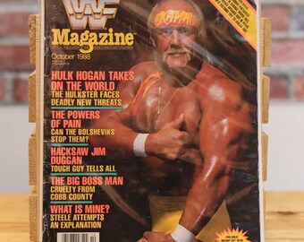 Original WWF WWE Vintage Wrestling Magazine Hulk Hogan (October 1988)