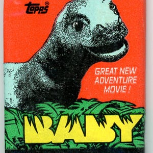 1985 Topps Baby: Secret of the Lost Legend Trading Cards Wax Pack (10 Cards)