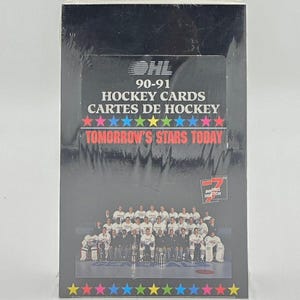 1990/91 7th Inning Sketch OHL Hockey Card Wax Box (36 Packs) Mögliche Eric Lindros Rookie