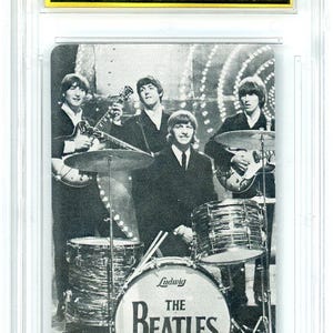 1964 NEMS Enterprises Ltd. The Beatles Rare Playing Card Graded ASG 10