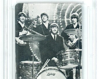 1964 NEMS Enterprises Ltd. the Beatles Rare Playing Card Graded