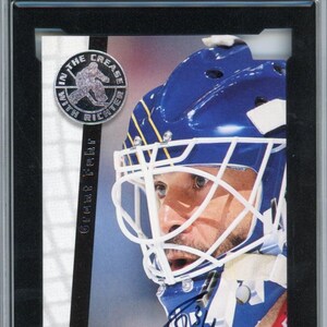 1995/86 Upper Deck Be A Player Grant Fuhr Die Cut Graded Autograph Card #S196 KSA 9 AUTO 9
