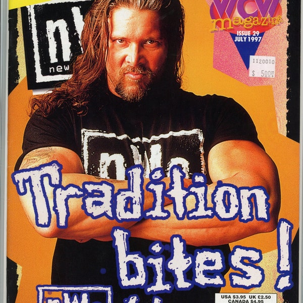 NWO WCW Vintage Wrestling Magazine (July, 1997) Kevin Nash