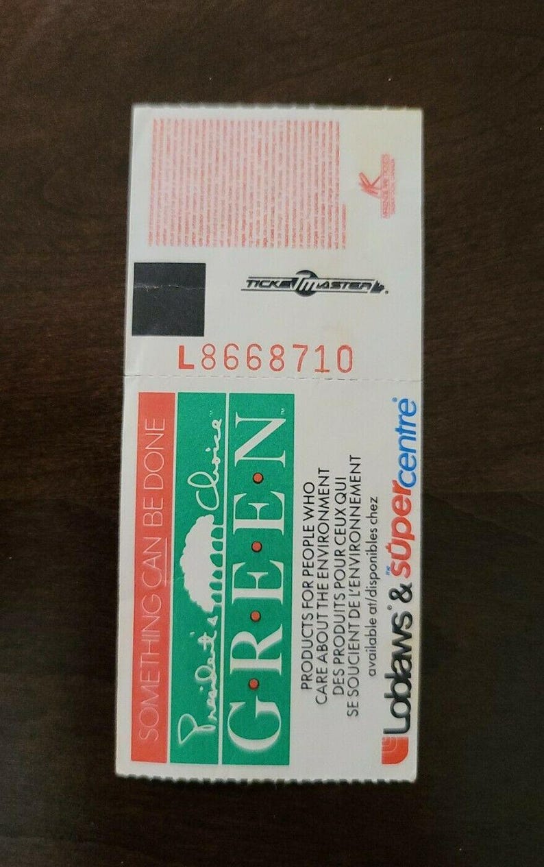 AC/DC 1990, Toronto Skydome Original Concert Ticket Stub - Etsy