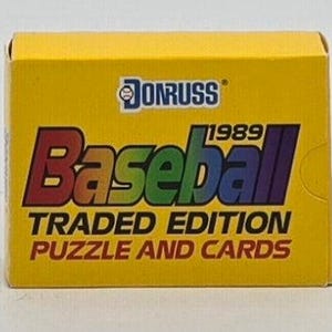 Jeu de cartes de baseball Donruss échangées 1989
