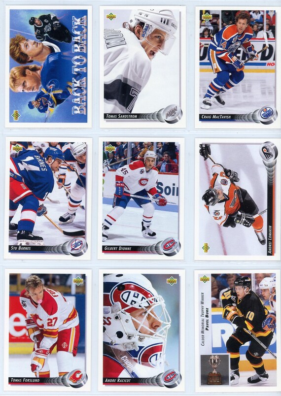 NHL アイスホッケーカード　まとめ売り　100枚以上 1992/93 Upper Deck NHL Hockey Low Number Series Set (440 Cards) - Etsy