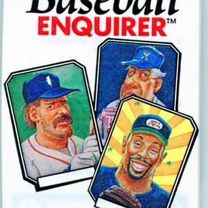 Pack de cartes à collectionner Baseball Enquirer Fun Stuff 1991