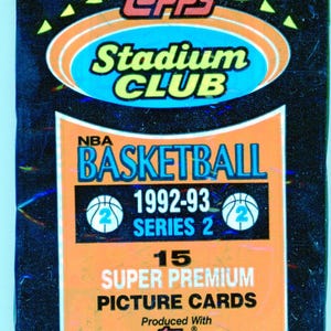 1992/93 Topps Stadium Basketball Series Two Trading Card Pack