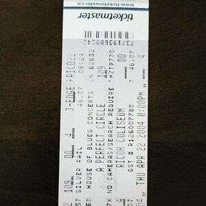 A Perfect Circle 2004 Ricoh Coliseum Toronto Original Konzertkarte Stummel