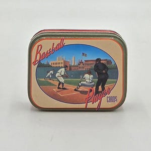 Boîte métallique pour cartes de baseball 1993 Metz Baking Company (40 cartes)