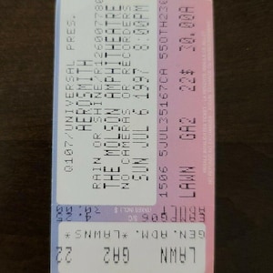 AeroSmith 1997, Toronto Molson Amphitheater Vintage Original Konzertkarte Stub
