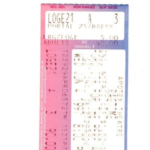 Ragtime Vintage Musik-Spiel Konzertkarte Stub Ford Center (Toronto, 1997)