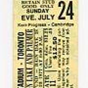Emerson, Lake & Palmer Vintage Konzertkarte Ausstellung Stadion (Toronto, 1977)