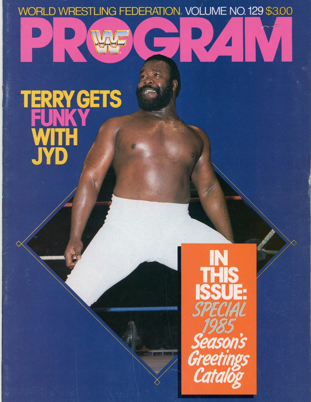 1985 WWF Wrestling Program Maple Leaf Gardens Lineup Card, Ticket
