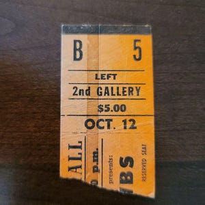 Strawbs 1975, Toronto Massey Hall Original Vintage Konzertkarte Stub