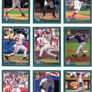 Zestaw kompletny Topps MLB Baseball z 2001 r. (790 kart) 50. rocznica