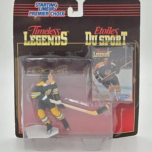 1995 Kenner, équipe de départ de la LNH Légendes intemporelles Phil Esposito, figurine et carte de hockey