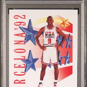 Tarjeta clasificada Skybox Michael Jordan Team USA '92 Juegos Olímpicos de Barcelona 1991 n.° 534 PSA 10