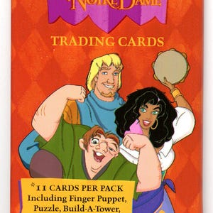 1996 Skybox Disney's Hunchback of Notre Dame Trading Cards Wax Pack (11 Cards)
