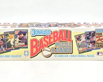 1991 Donruss MLB Baseball Puzzle & Card Complete Factory Set (784