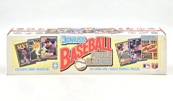 1991 Donruss MLB Baseball Puzzle & Card Complete Factory Set (784