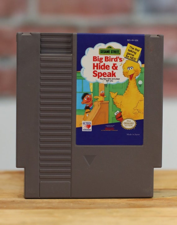 Sesame Street Big Bird s Hide Speak Original NES Nintendo Video