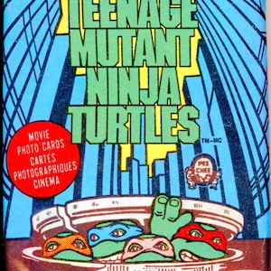 1990 Topps TMNT Teenage Mutant Ninja Turtles Film Trading Photo Cards Wax Pack