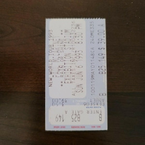 Paul McCartney 1993, Toronto Auführungs-Stadium Original-Konzertkarte Stub