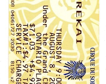 Cirque Du Soleil Varekai Vintage Ticket Stub Ontario Place (Toronto, 2002)