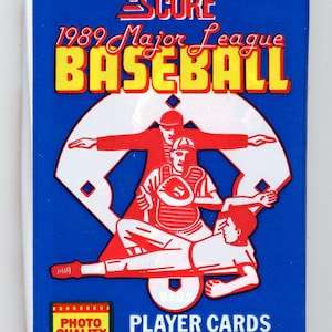 Pacchetto hobby baseball MLB Score del 1989 (16 carte)