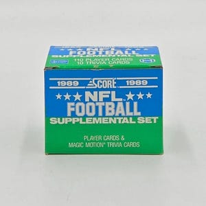 1989 Score NFL Football Card Ergänzungsset (110 Karten)