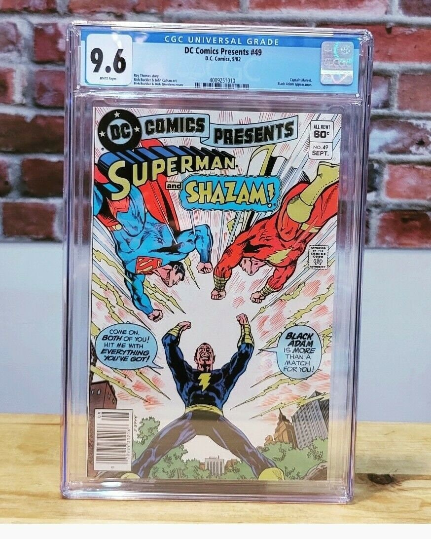 DC Comics Presents # 49 3rd appearance of Black Adam, 1st Superman Fight