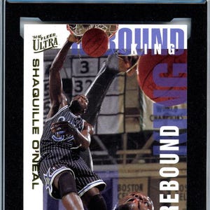 1994/95 Ultra Shaquille O'Neal Rebound King Graded Card #7 KSA 9