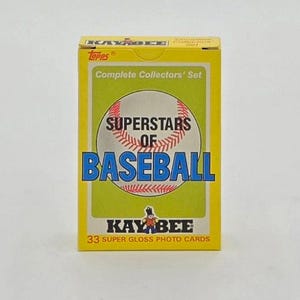 1987 Topps Kaybee Superstars of Baseball Cards Set de collection complet (33 cartes)