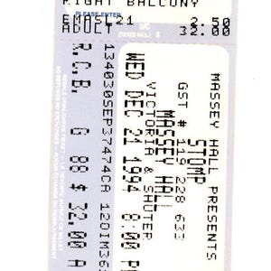 Original STOMP Vintage Konzertkarte Stub Massey Hall (Toronto, 1994)