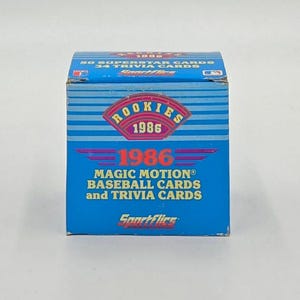Lot de 50 cartes de baseball Sportflics Rookies 1986 (50 cartes)