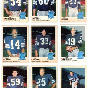 1970 OPC O-Pee-Chee CFL Football Complete Set (115 Cards) EX+ Marked Checklist