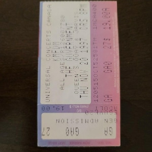 KMFDM 1997, Toronto Die Guvernment Original-Konzertkarte Stummel