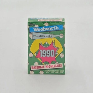 Juego de tarjetas de béisbol Topps Woolworth Collectors' Series de 1990 (33 tarjetas)