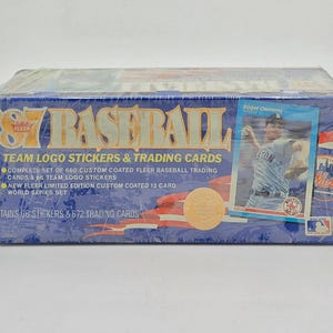 Juego completo de béisbol Fleer Gloss de fábrica de 1987 (672 tarjetas) Bo Jackson, novato