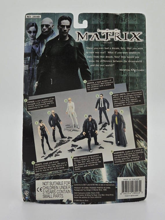 1999 N2 Toys the Matrix Trinity With Coat Action Figure - Etsy