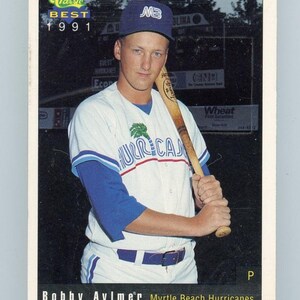 Juego de fábrica de los Myrtle Beach Hurricanes, el mejor juego de béisbol clásico de 1991 (30 tarjetas)