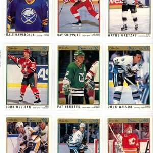 1991/92 OPC O-Pee-Chee Premium NHL Hockey Card Komplettset (198 Karten)