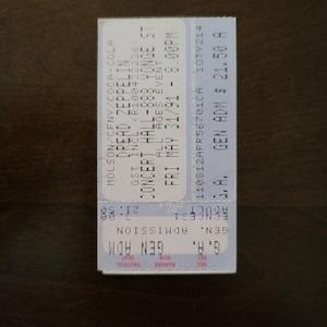 Dread Zeppelin 1991 Toronto Concert Hall Original Konzertkarte Stummel