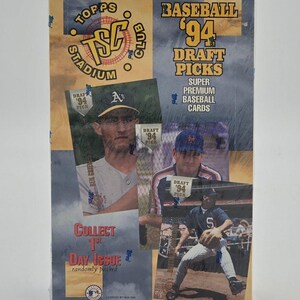 Boîte de passe-temps pour cartes de baseball Topps Stadium Club Draft Picks 1994 (paquets de 24)
