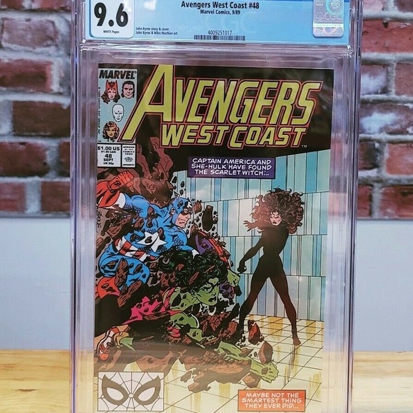 Avengers West Coast #48 Freshly Graded (Marvel Comics 1989) CGC 9.6 She Hulk