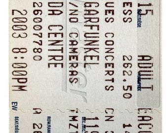 Simon & Garfunkel Vintage Ticket Stub Air Canada Centre (Toronto, 2003)