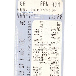 Original Vintage-Konzertkarte von Ecobelly Stub Lee's Palace l (Toronto, 1994)