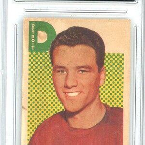 1962 Parkhurst Norm Ullman Graded Hockey Card #21 GMA 3