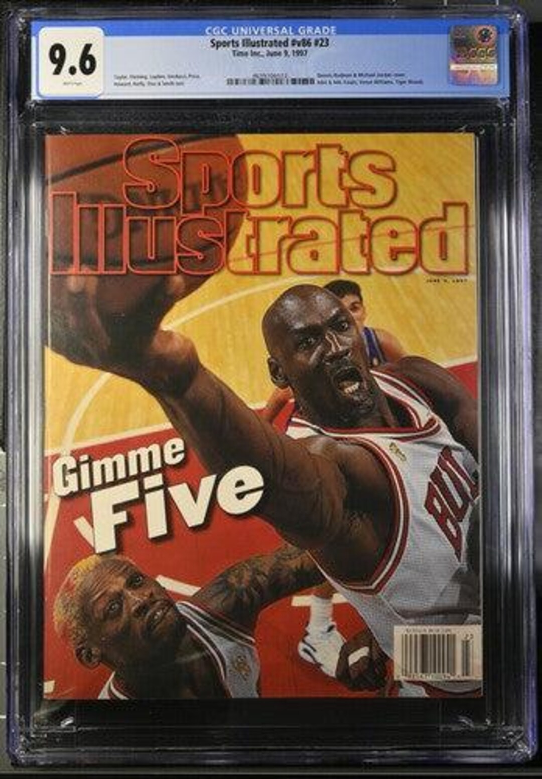 Rodman Magazines 1997 Sports Illustrated #v86 #23 Newsstand Magazine CGC 9.6 Dennis ...